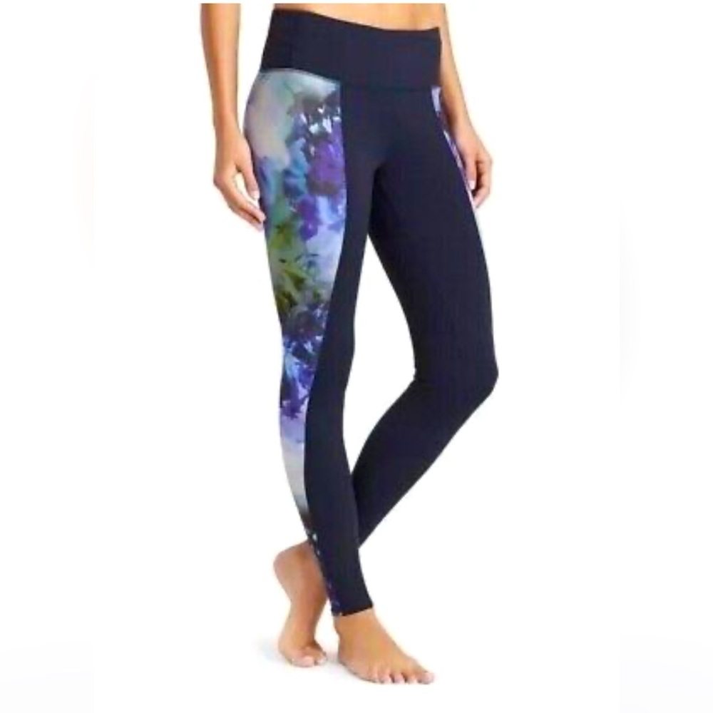 Athleta High Rise Chaturanga Active leggings Bloom Floral print
